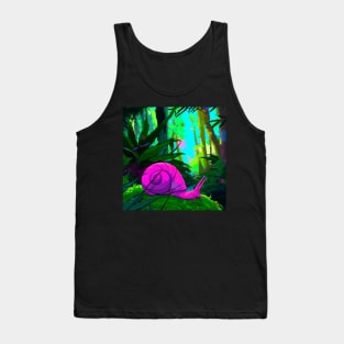 Vaporwave Snail Tank Top